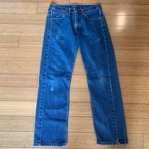 Levi Strauss 505 Medium Wash Straight Jeans